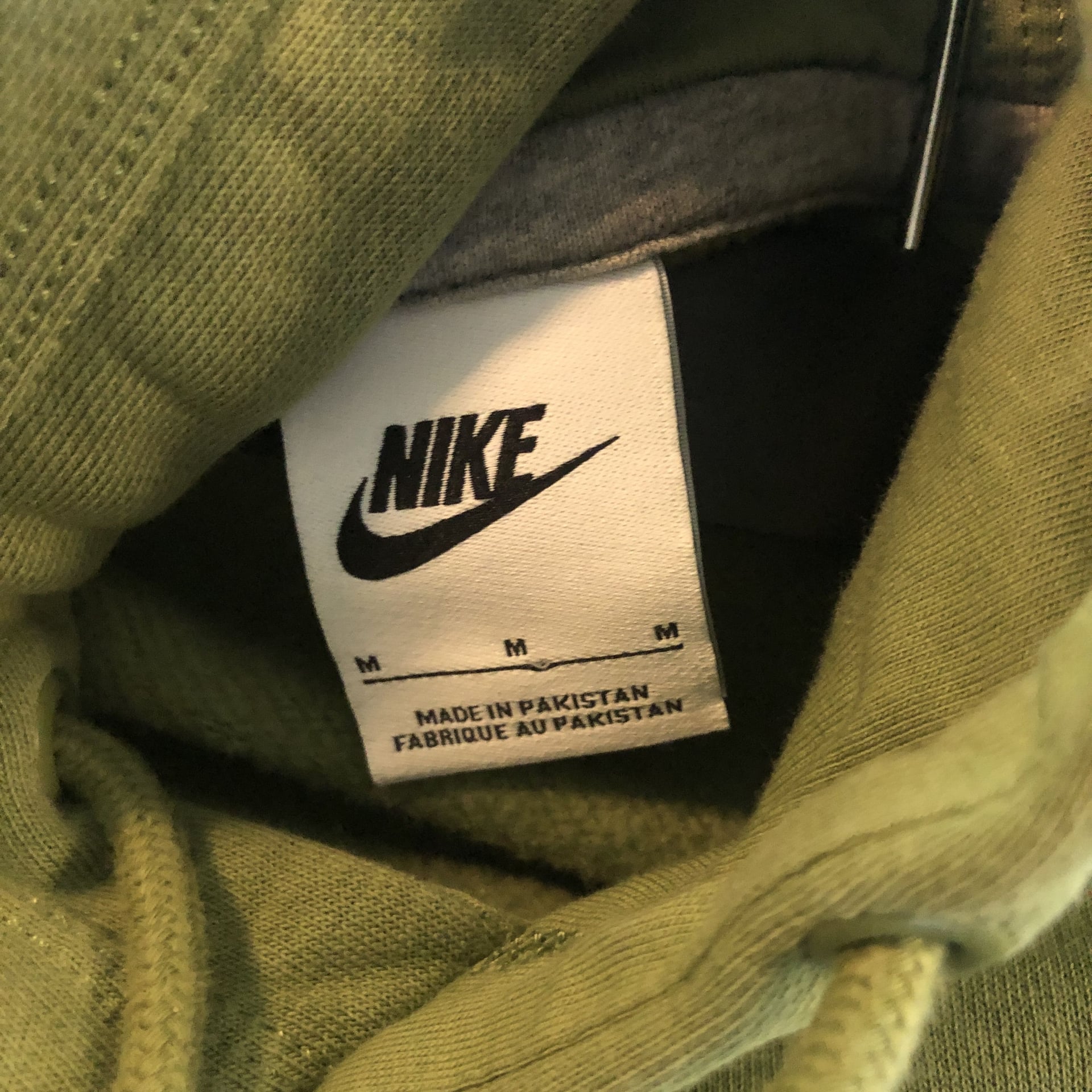 Nike Olive Green Pull Over Hoodie Sweatshirt 3