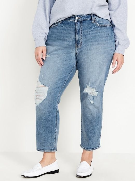 Old Navy High-Waisted OG Straight Ankle Jeans Size 18 1