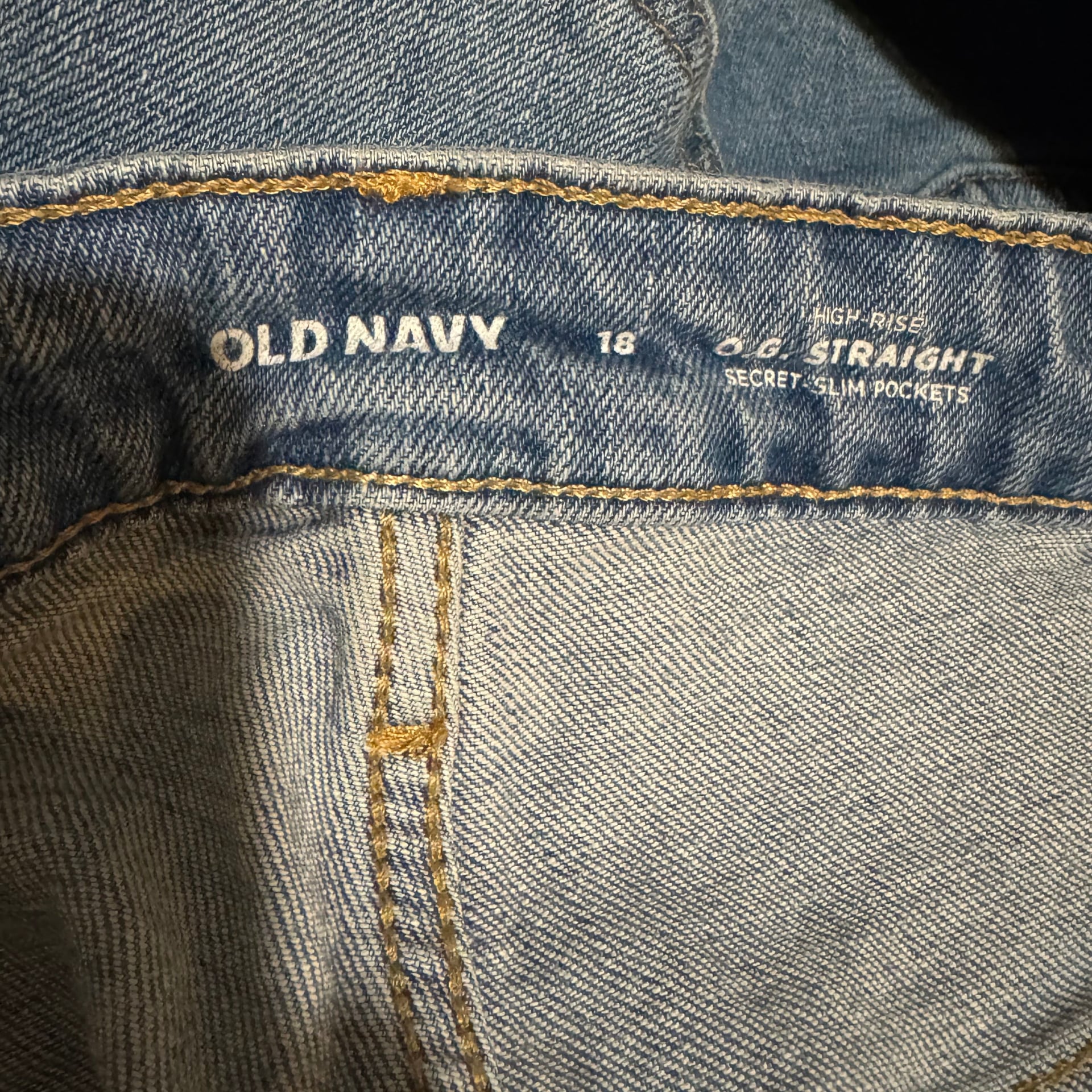 Old Navy High-Waisted OG Straight Ankle Jeans Size 18 4