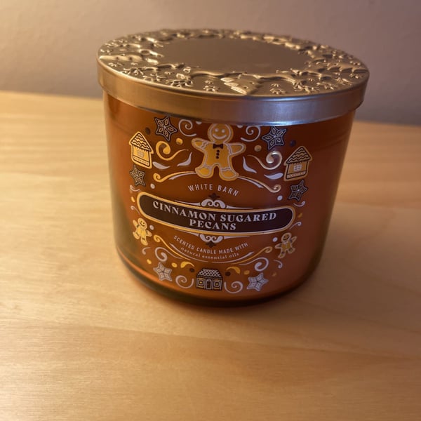 Bath & Body Works Cinnamon Sugared Pecans 3-Wick Candle