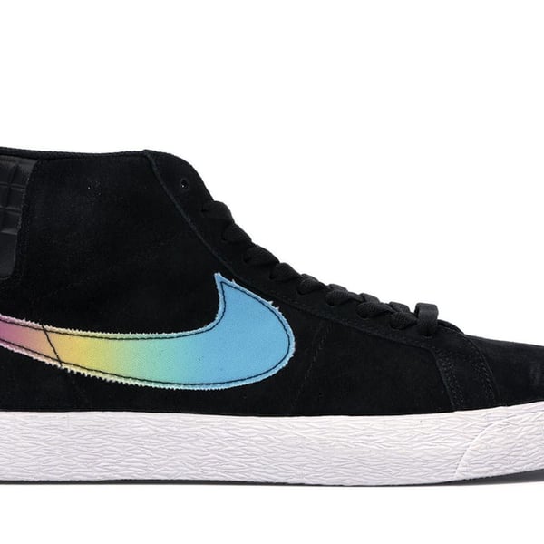 Nike SB Zoom Blazer Mid Lance Mountain '78/17' Black Multi-Color Shoes