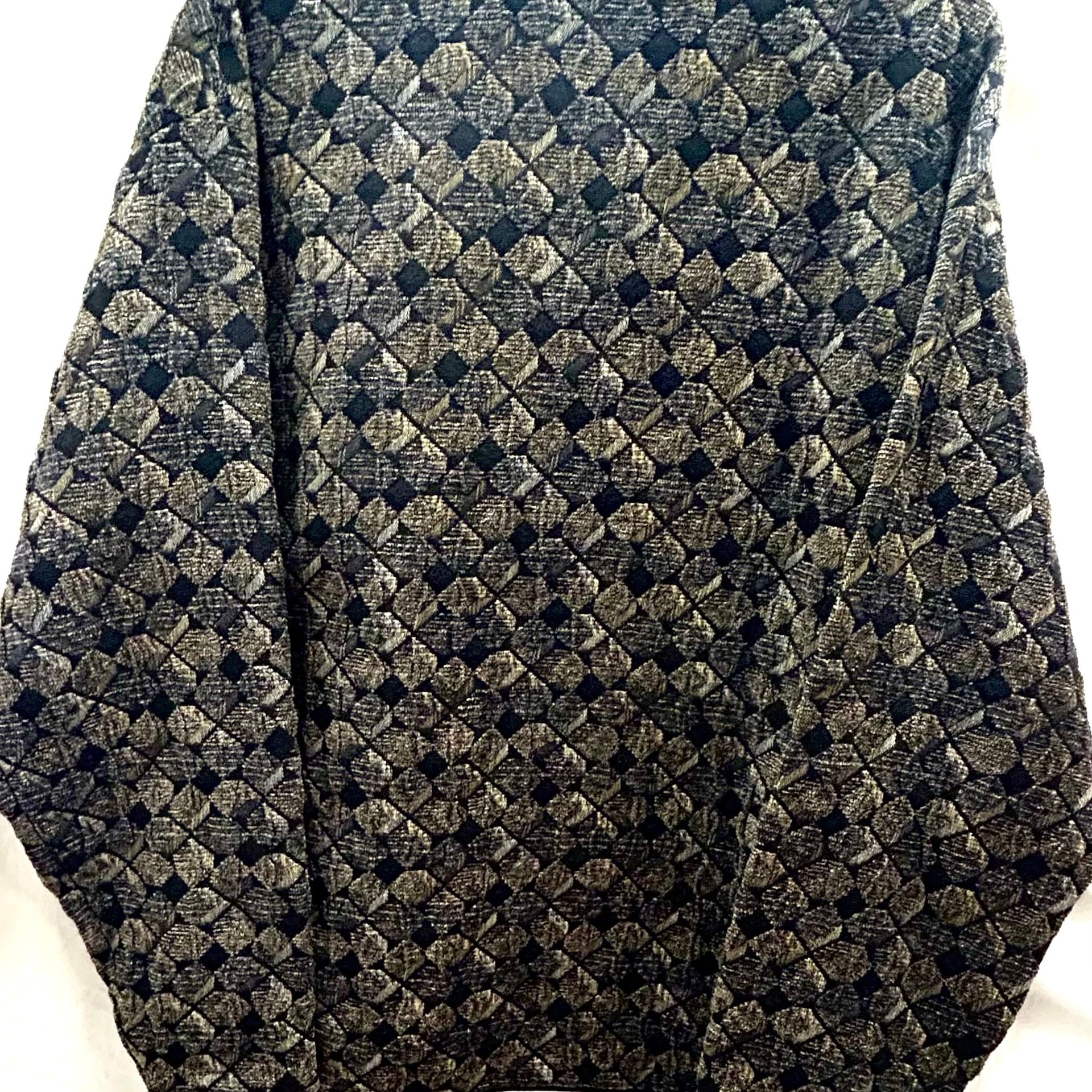 Jhane Barnes Vintage Black Geometric Design Cardigan Small 3