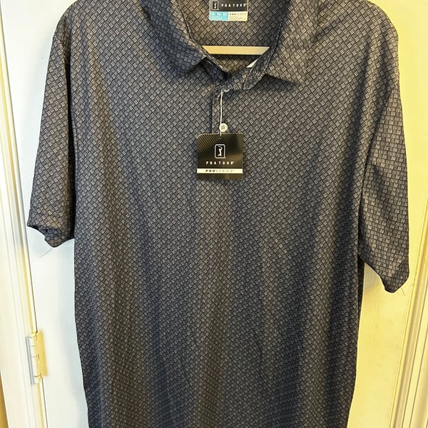 NIKE PGA Tour Men's Golf Polo Shirt DriFlux Short Sleeve Size- X L Caviar NWT
