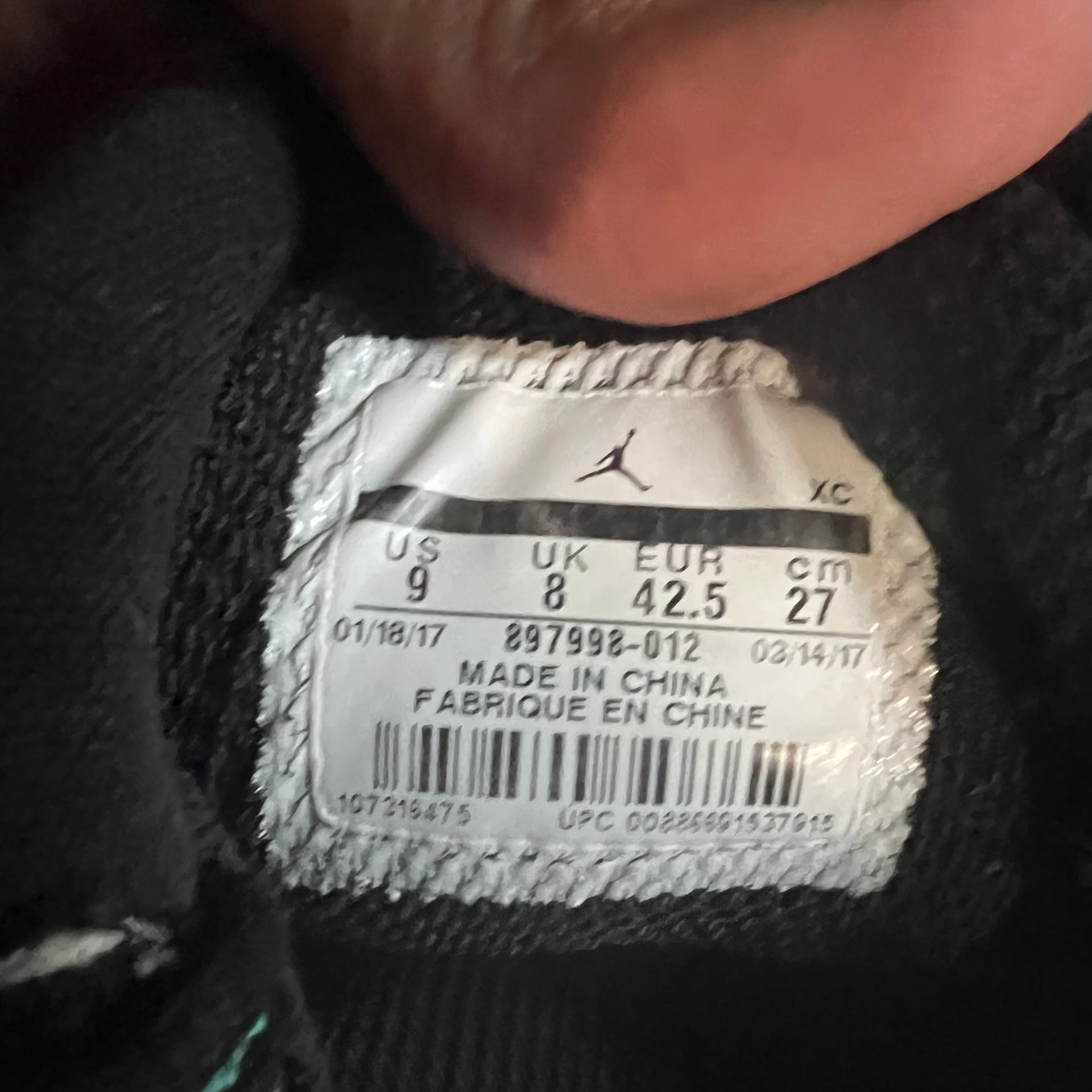 Jordan Ultra.Fly 2 Black Clear Jade Basketball Shoes
(1-0001) 5
