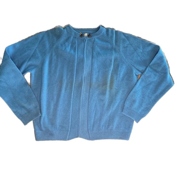 Vintage 1950s Garland Dreamspun Blue Sweater