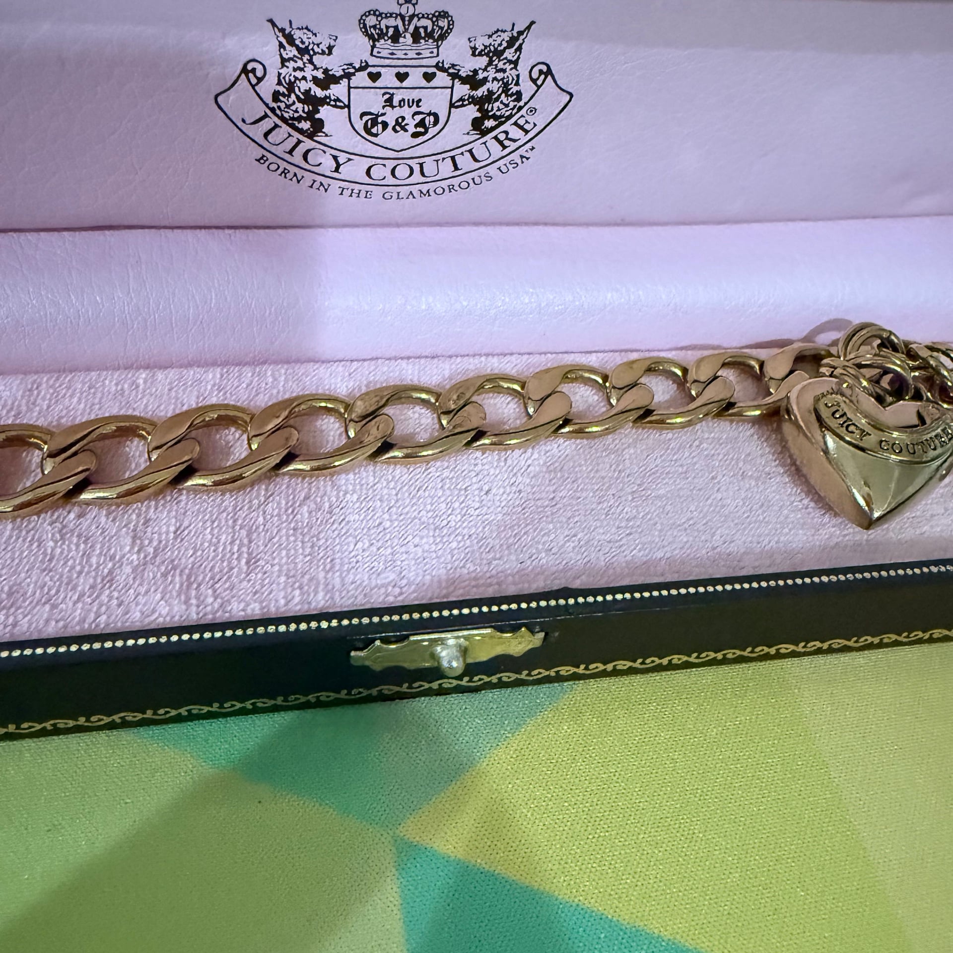Juicy Couture Gold Plated Starter Charm Chain Bracelet JEU2613Y 3