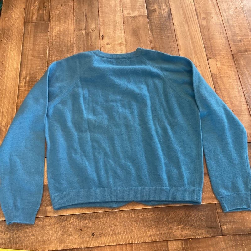 Vintage 1950s Garland Dreamspun Blue Sweater 7