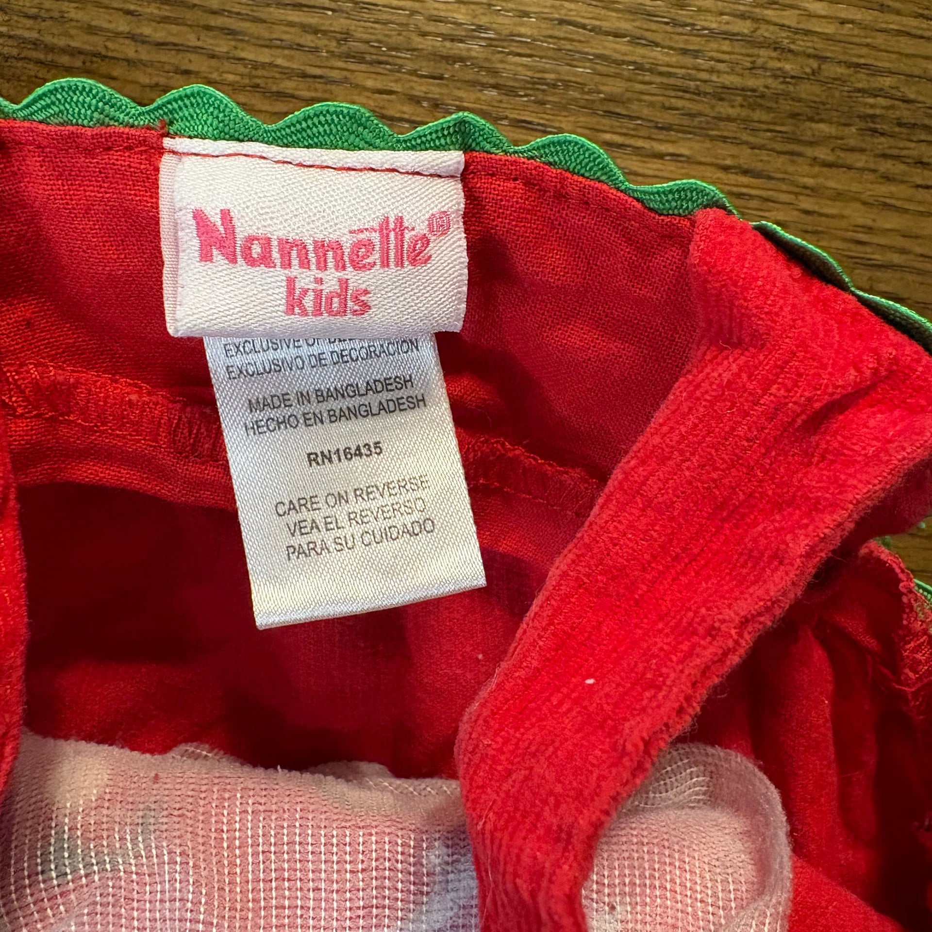 Nanetle Editions Christmas Candy Cane Corduroy Jumper Dress 24M 5
