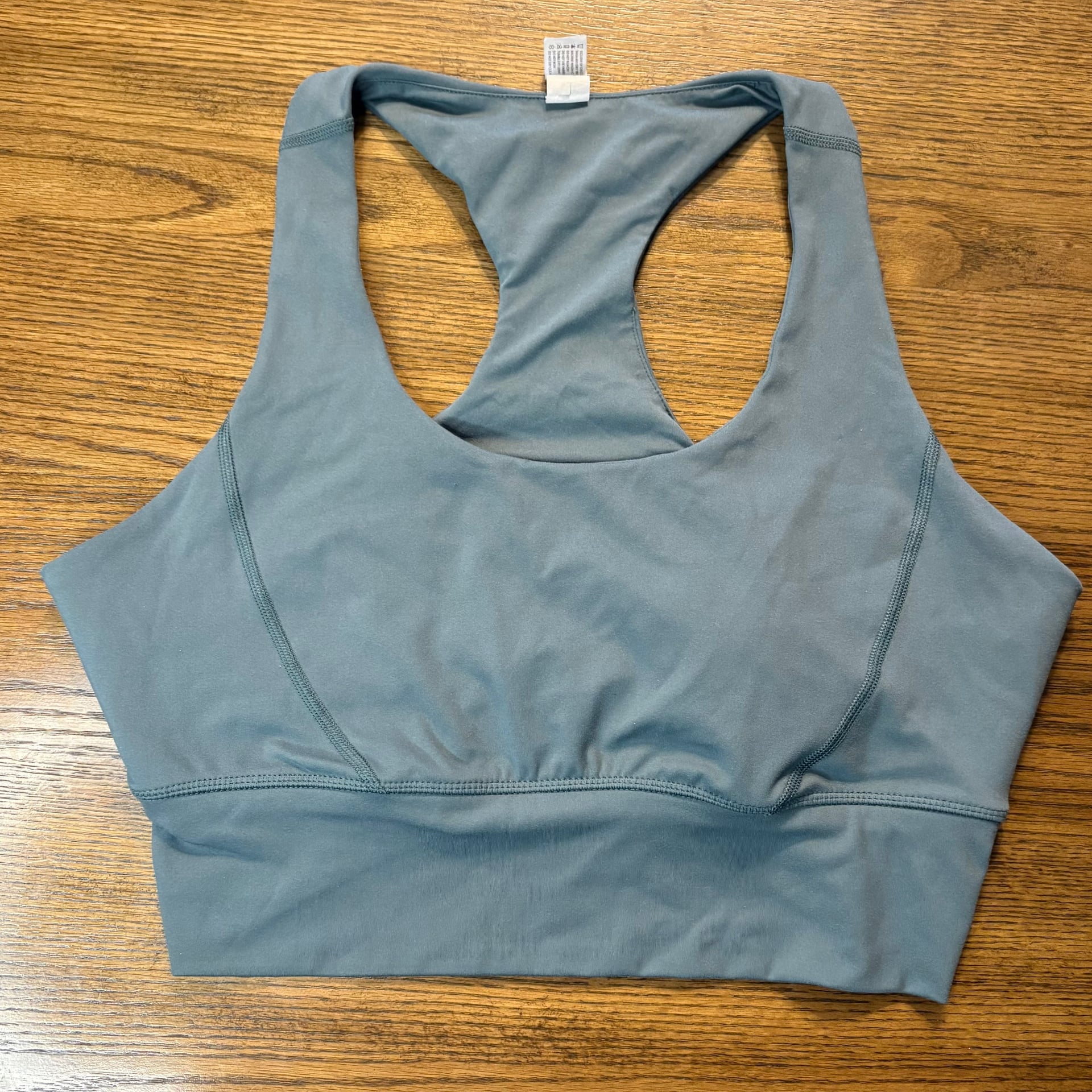 Dergree Longline Sports Bra - Faded Blue 1