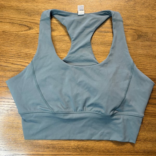 Dergree Longline Sports Bra - Faded Blue