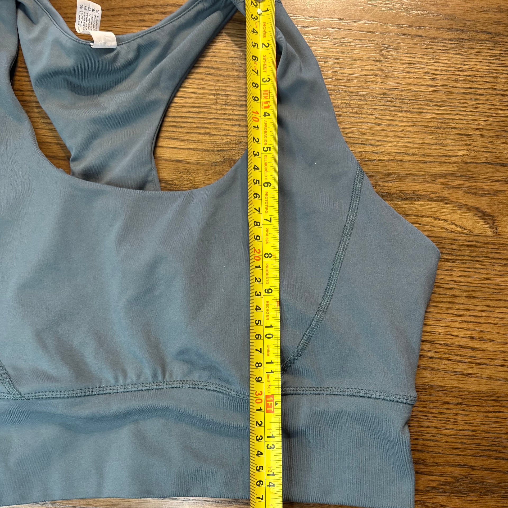 Dergree Longline Sports Bra - Faded Blue 3