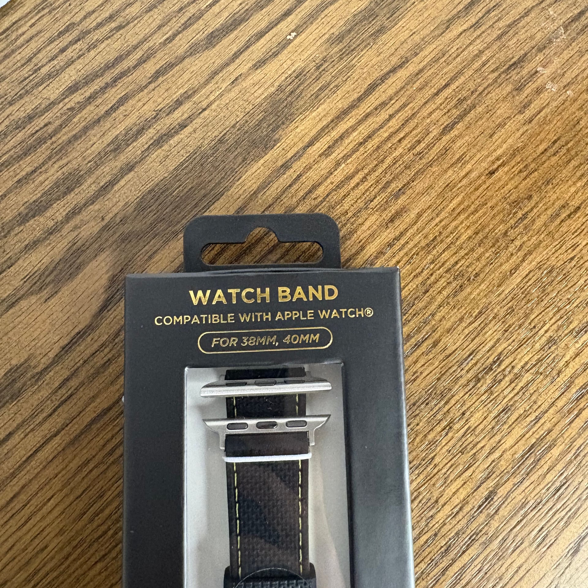 Black Rubber Watch Band W/ Orange Stitching For 42MM 44MM Apple Watch 2