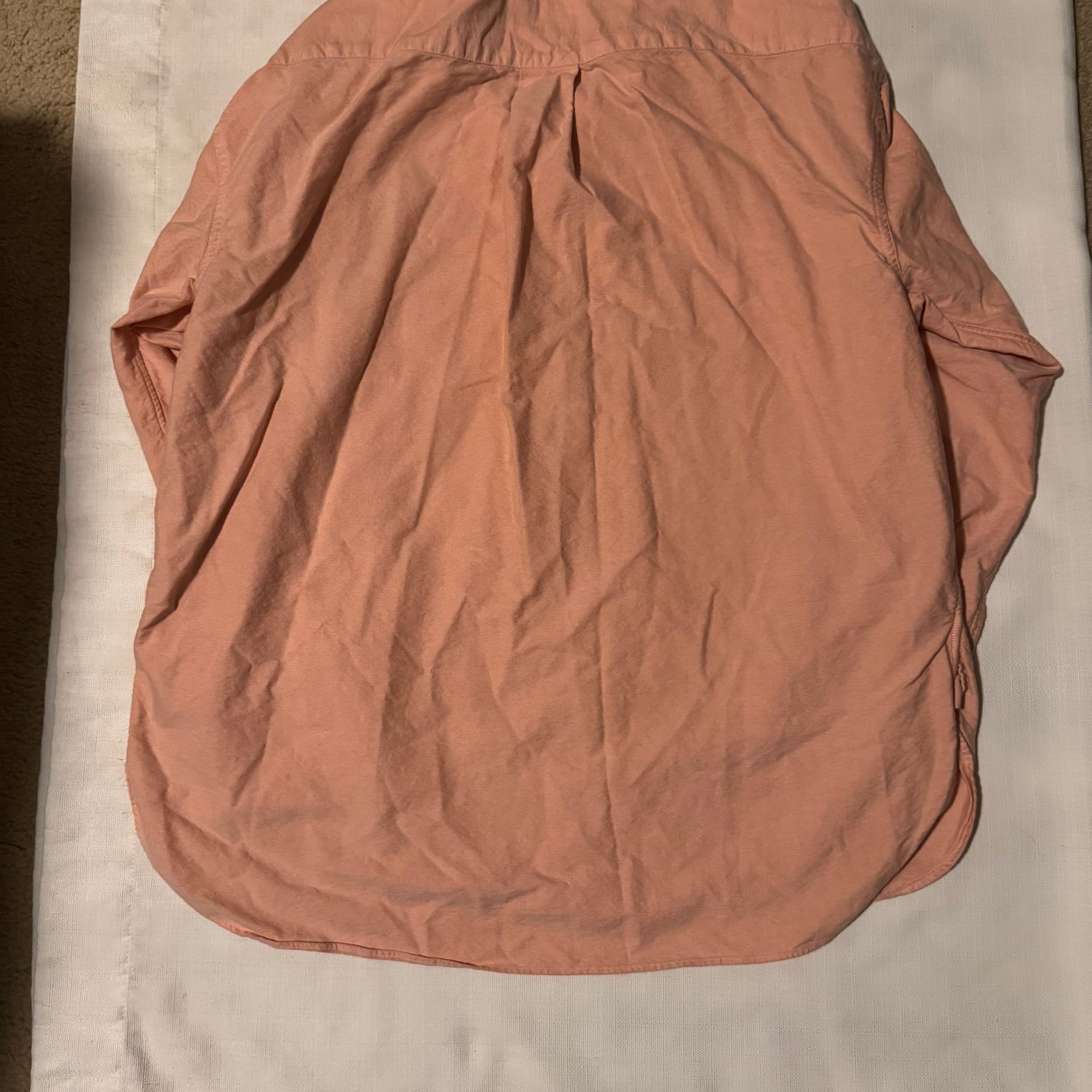 Ralph Lauren Polo Men's Peach Button Down Long Sleeve Shirt 4