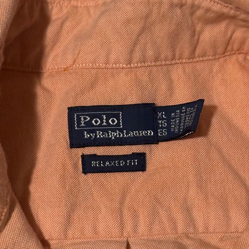 Ralph Lauren Polo Men's Peach Button Down Long Sleeve Shirt 2