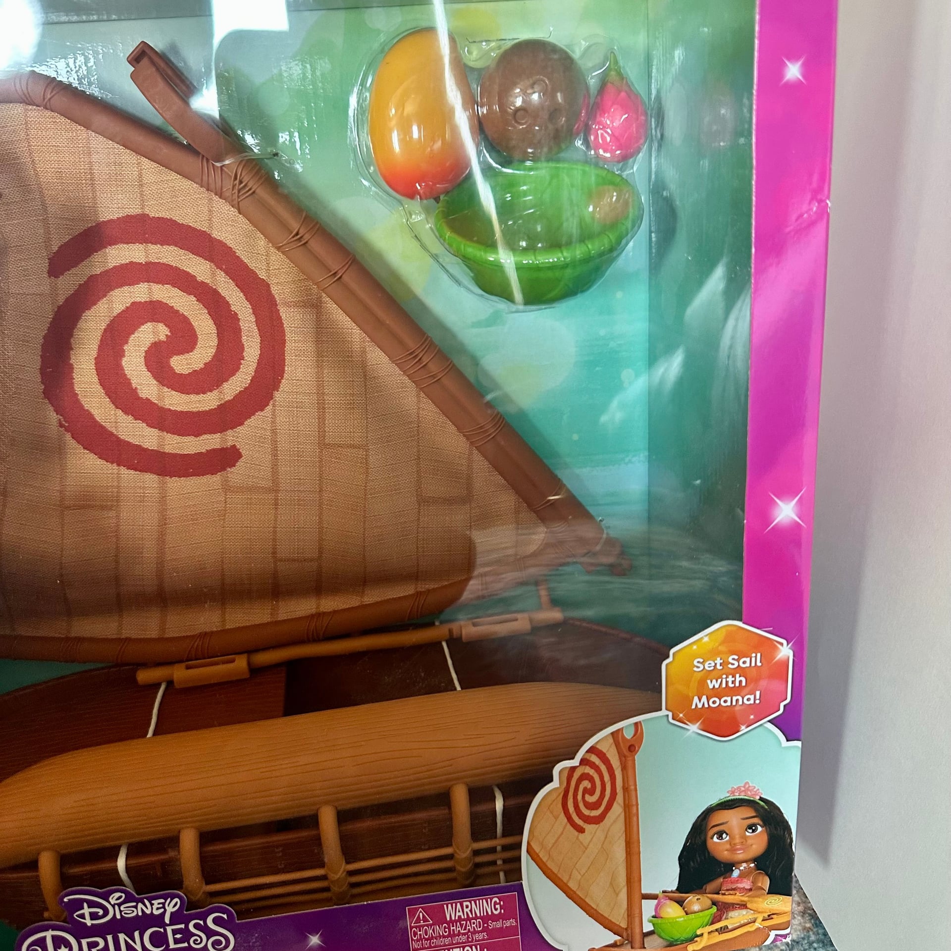 Disney Princess Moana Doll Articulated Toddler Doll With Voyager Canoe 3