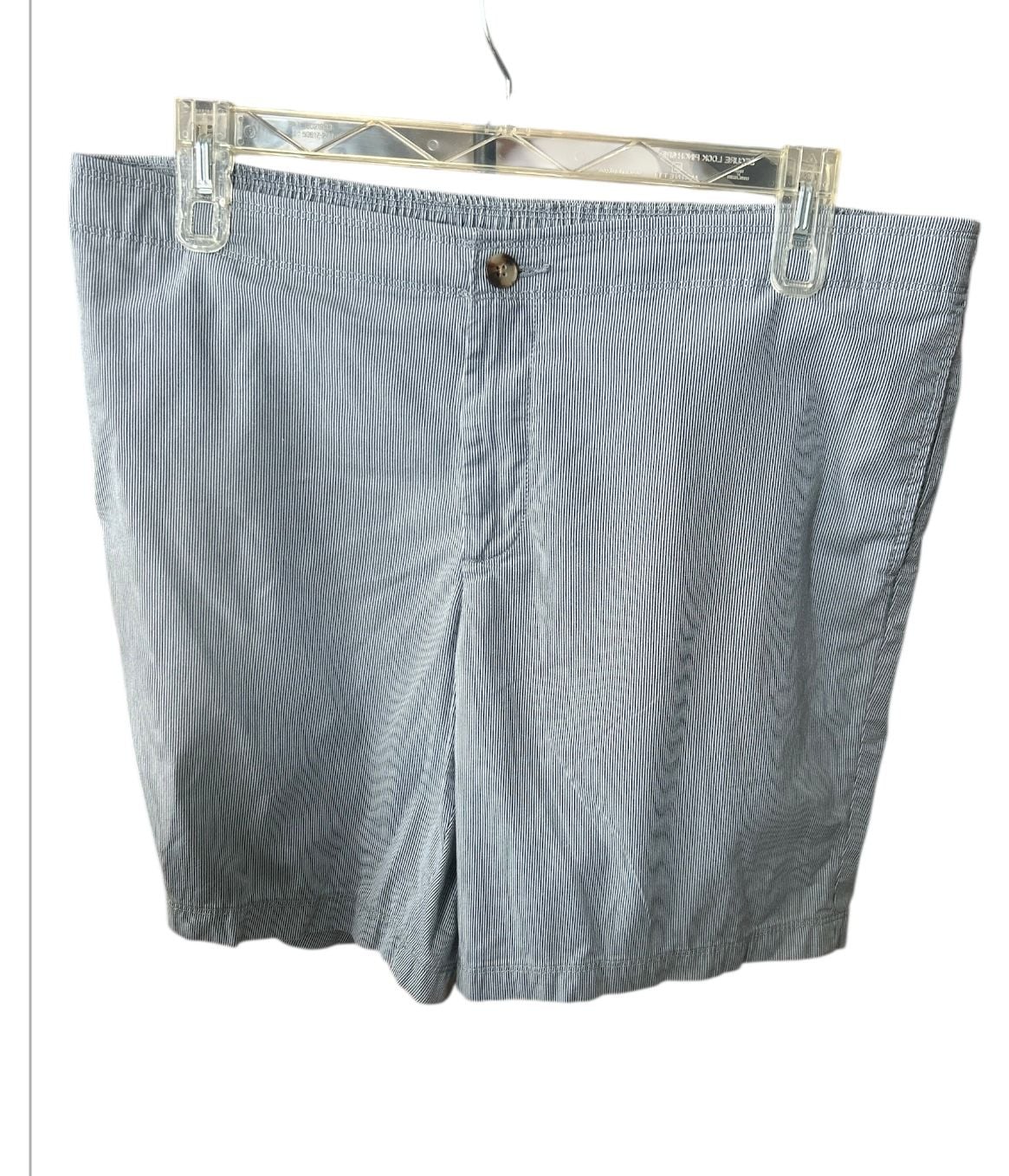 BLACK BROWN 1826 Mens Size W40 XL Striped Stretch shorts 9” inseam 2