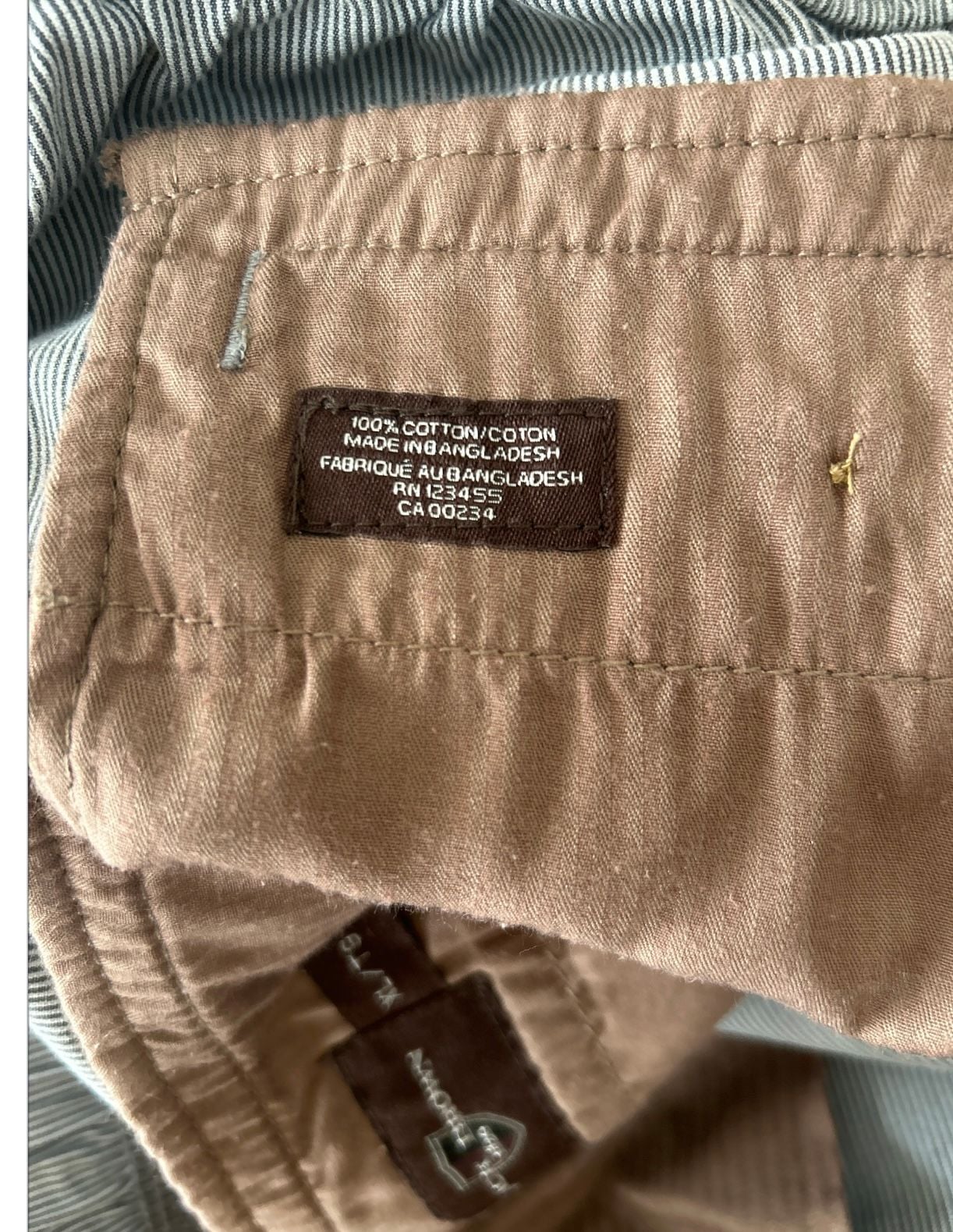 BLACK BROWN 1826 Mens Size W40 XL Striped Stretch shorts 9” inseam 5