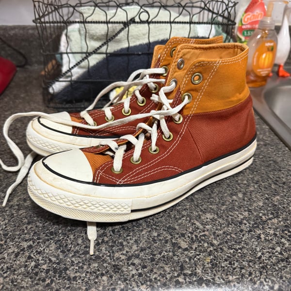 Converse Chuck 70 Hi Colorblock - Monarch / Rugged Orange / Egret