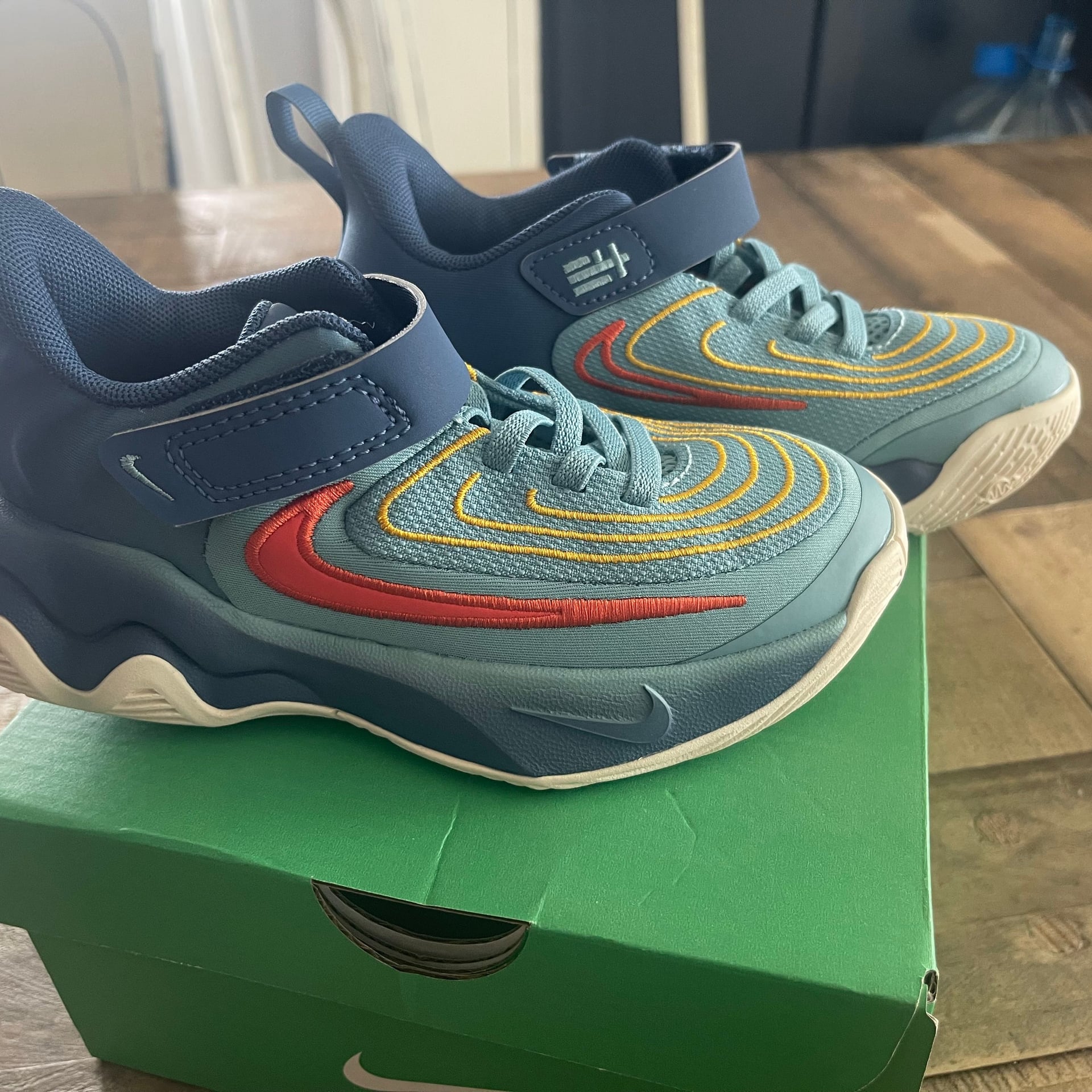 Nike Giannis Immortality 4 PS Denim Turquoise Kid Prechool Basketball FZ6733-400 3