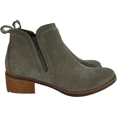 Kork-Ease Green Suede Leather Chunky Heel Chelsea Ankle Boot W 7.5 1