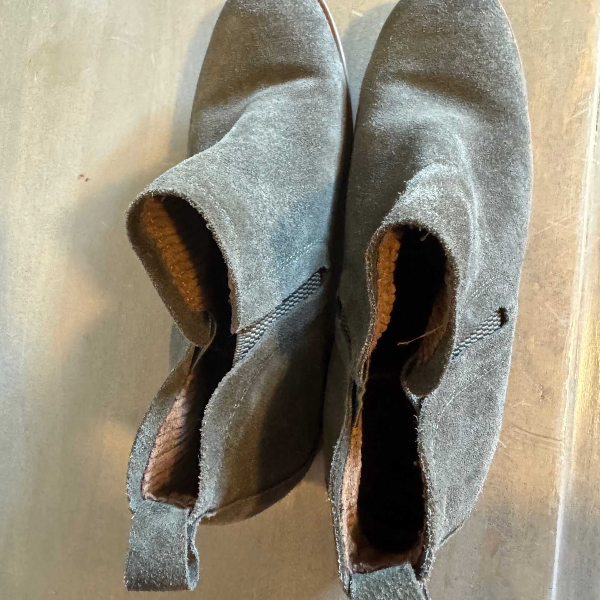 Kork-Ease Green Suede Leather Chunky Heel Chelsea Ankle Boot W 7.5 5