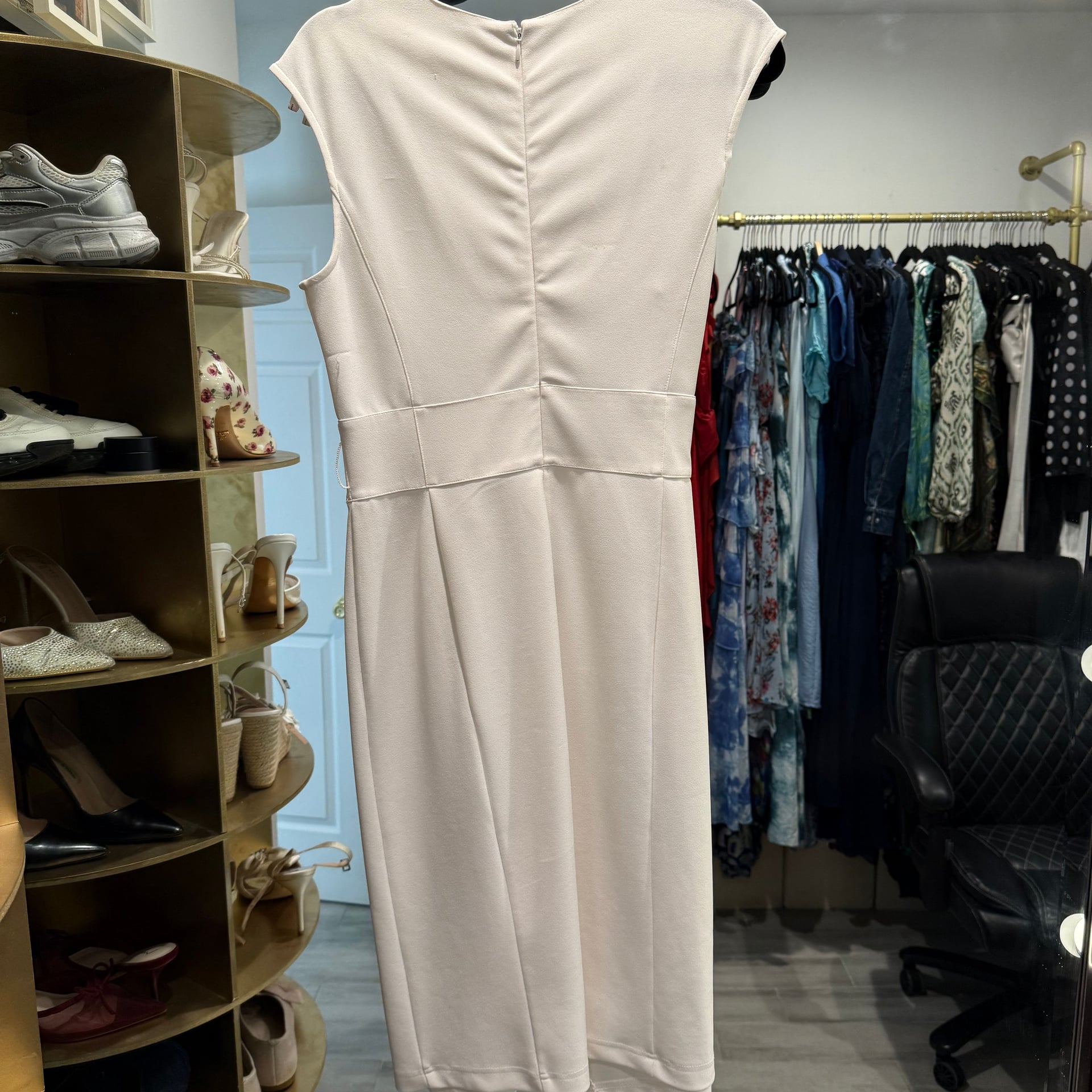 BCBGMAXAZRIA Belted Wrap Midi-Dress 3