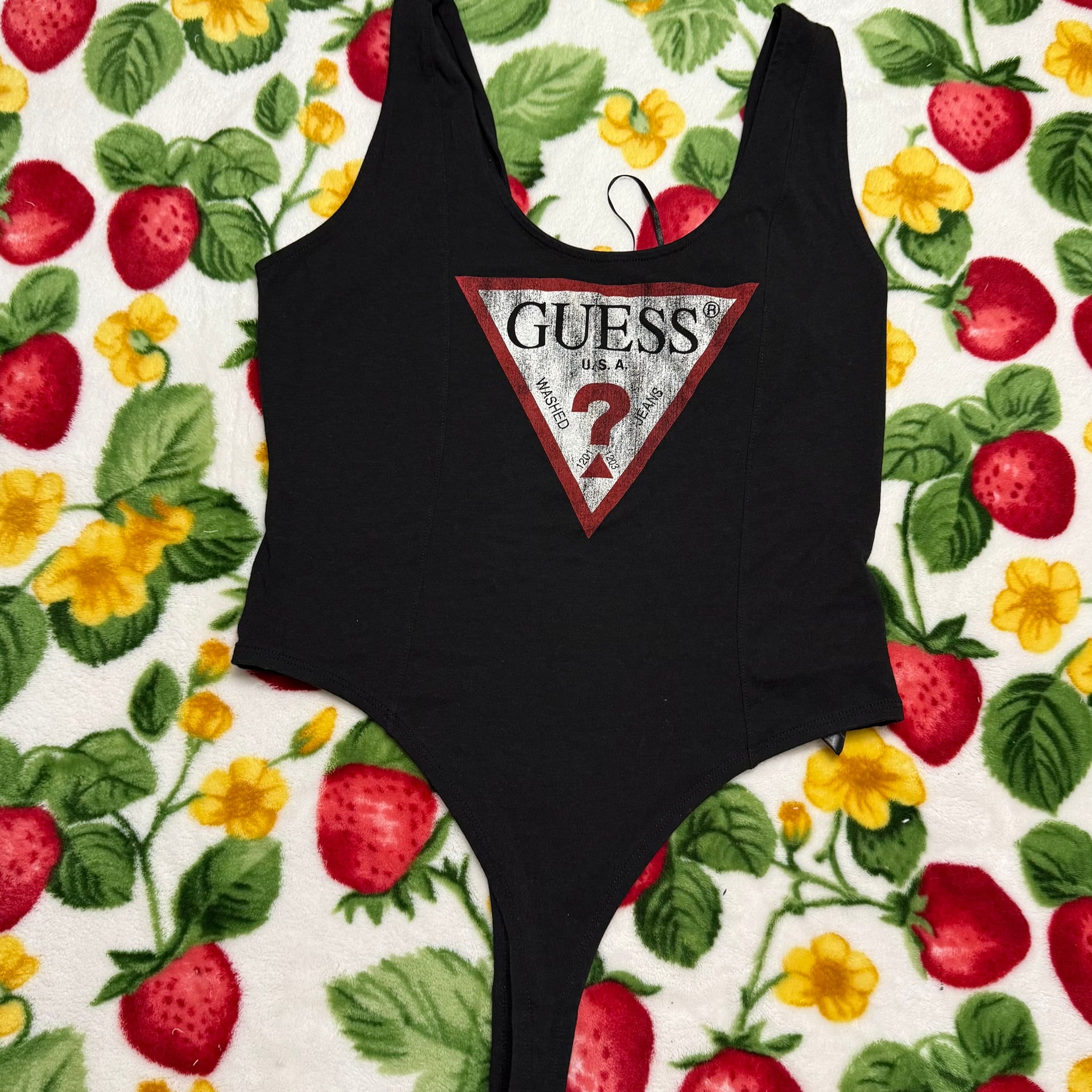 Triangle Logo Bodysuit - Black - 3