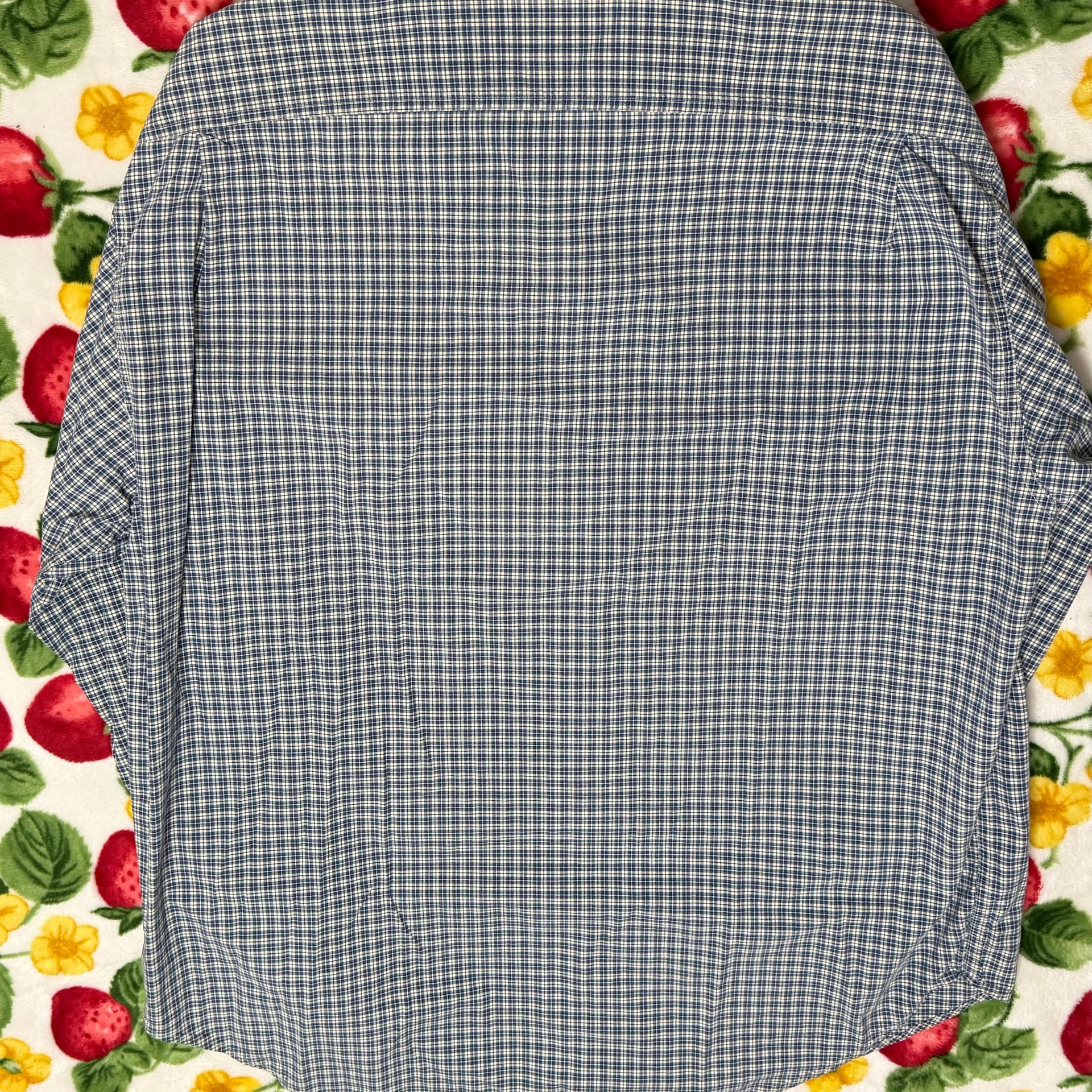 Abercrombie & Fitch Blue & White Plaid Button-Up Shirt 3