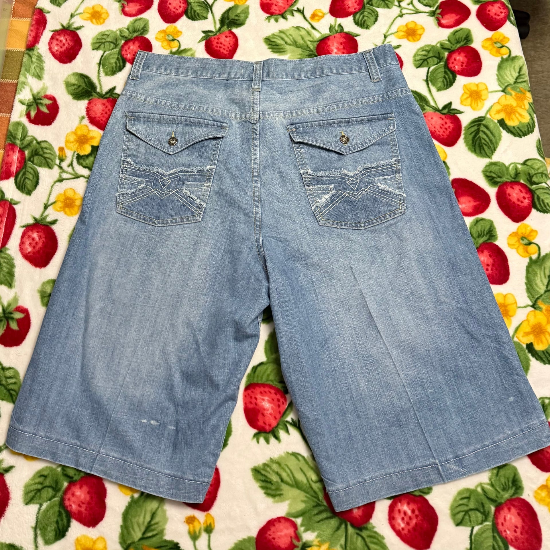 Vintage Route 66 Baggy Denim Jorts 4