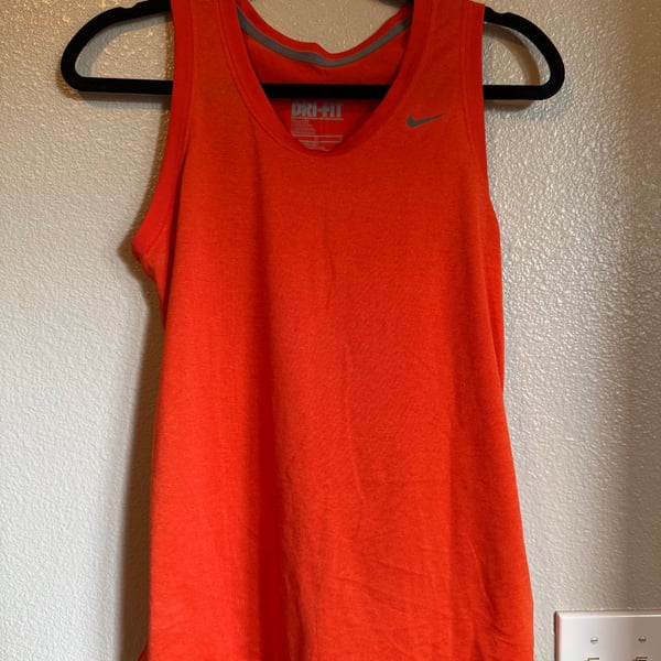 Nike Dri-Fit Orange Athletic Tank Top