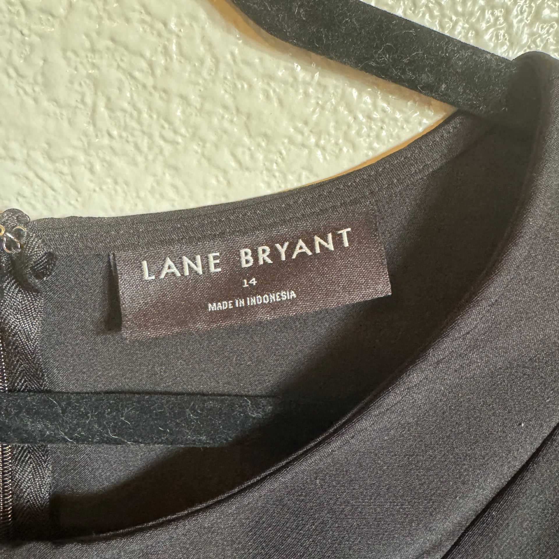 Lane Bryant Flare Black Scoop-Neck Fit & Flare Shirt Size 14 2