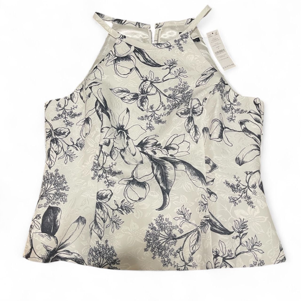 White House Black Market Floral Halter Neck Top 2