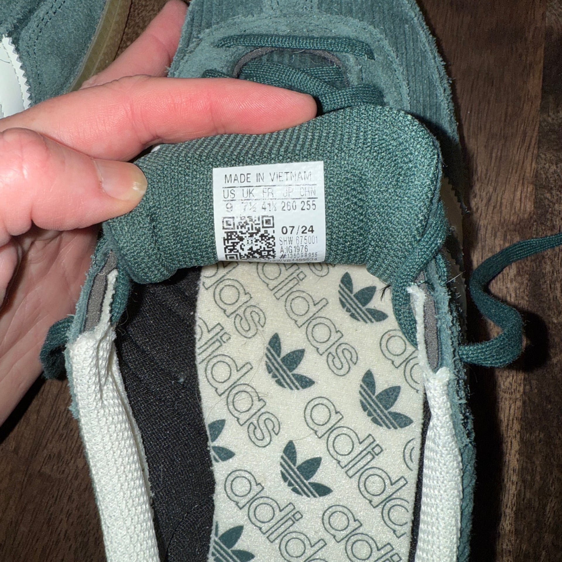 Adidas WMNS Handball Spezial 'Corduroy Mineral Green'  women’s fall sneaker  7