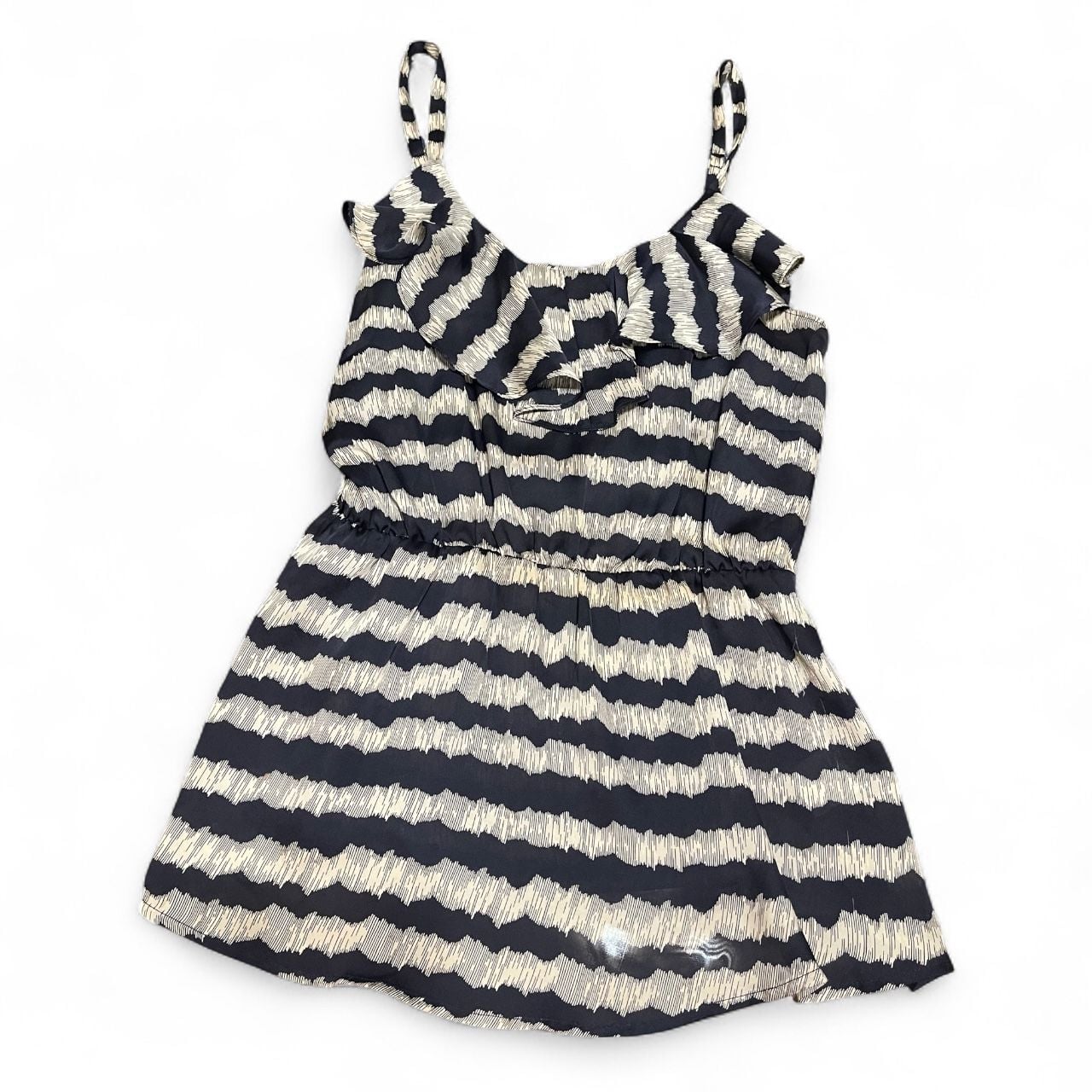Gianni Bini Navy and White Striped Tank Top 1
