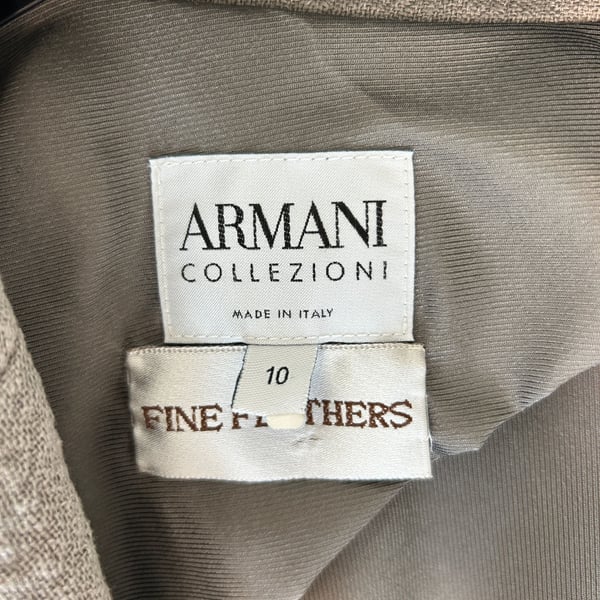 Armani Collezioni Fine Feathers Jacket Womens Silk Mohair Linen Blend