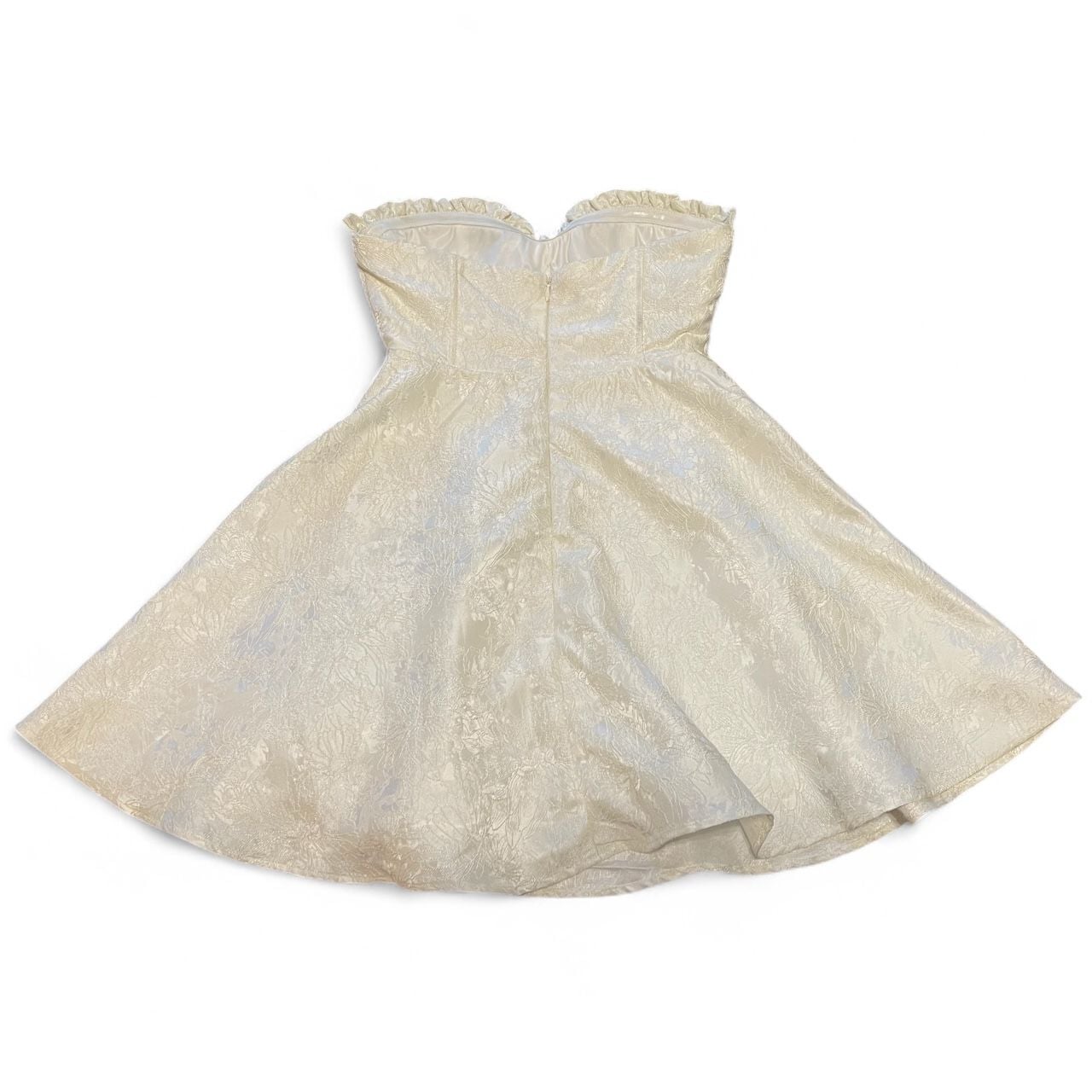 American Threads White Strapless Mini Dress 2