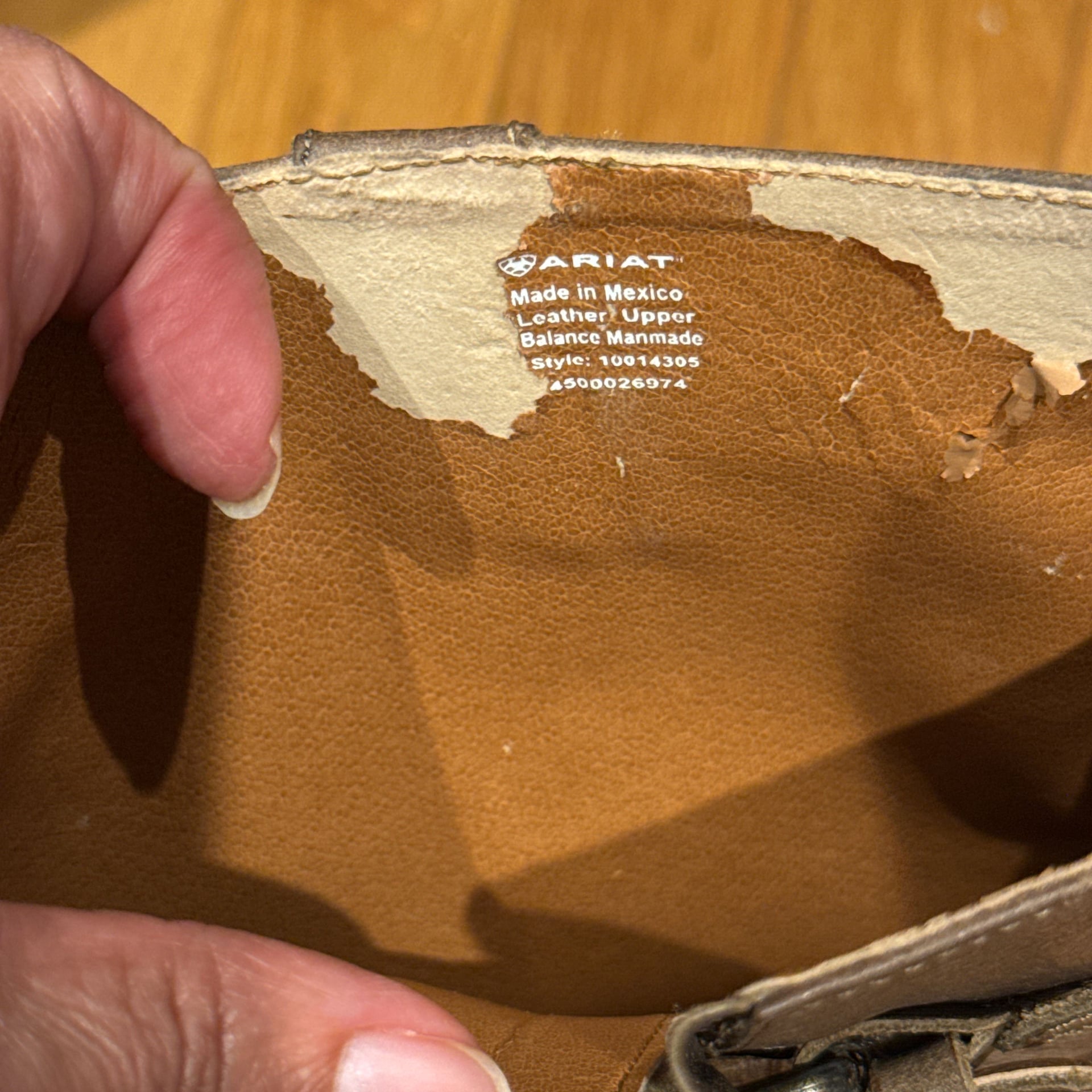 Ariat Womens Bristol Sand Leather Us 8 B 17