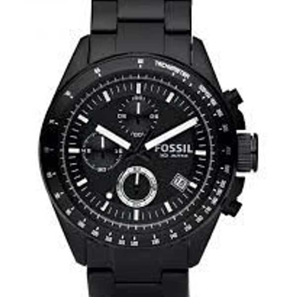 Fossil Decker CH2601 Black IP Chronograph Watch