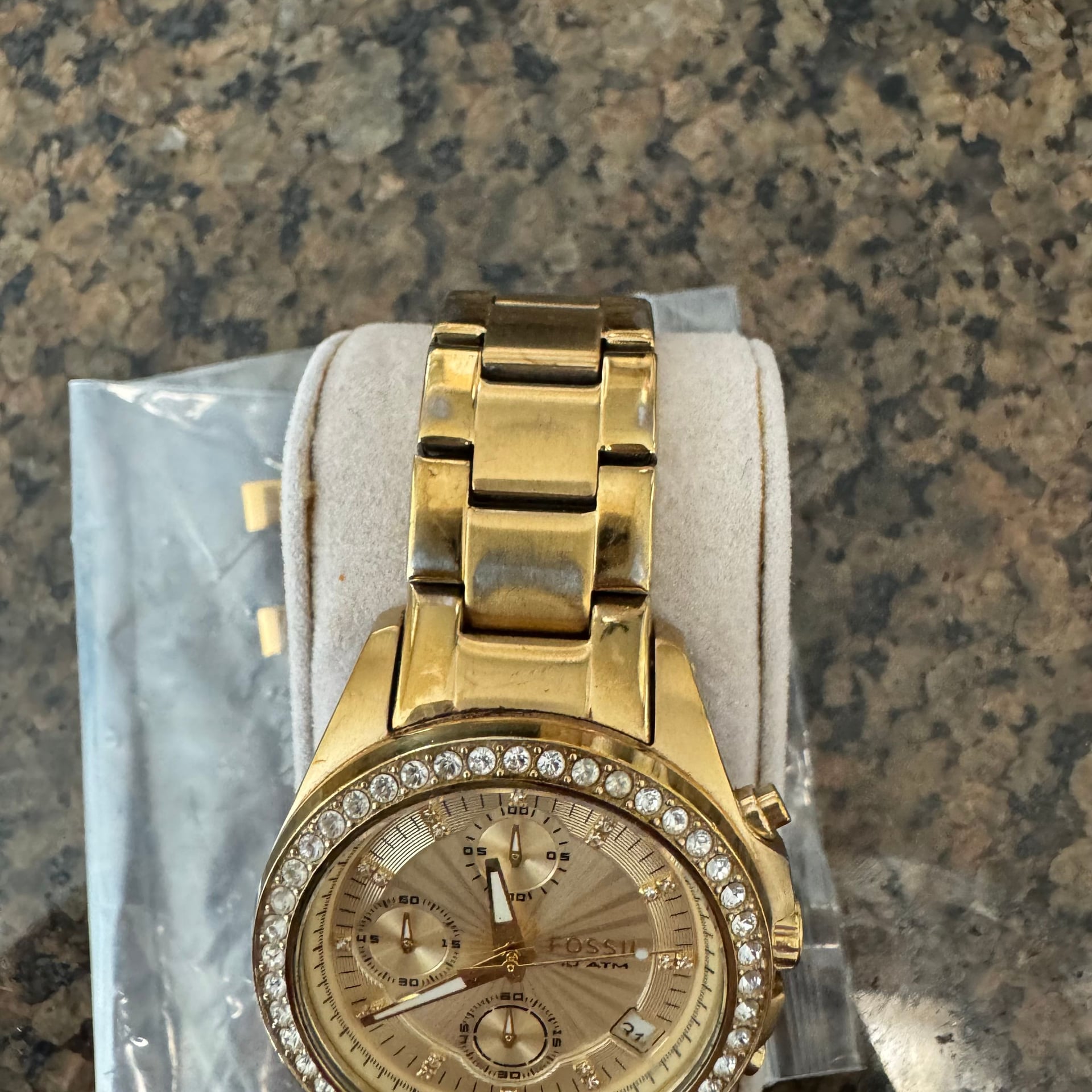Fossil Decker ES2683 Women's Gold Stainless Steel Quartz Watch 7