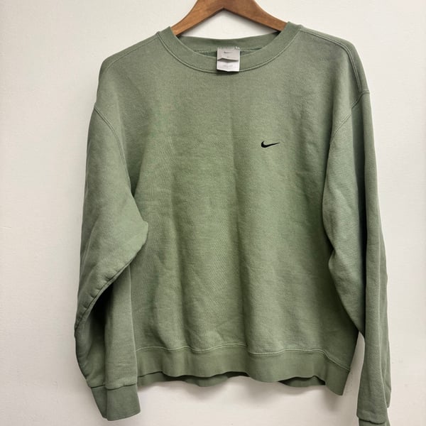 Vintage Y2K Sage green Nike sweatshirt 
