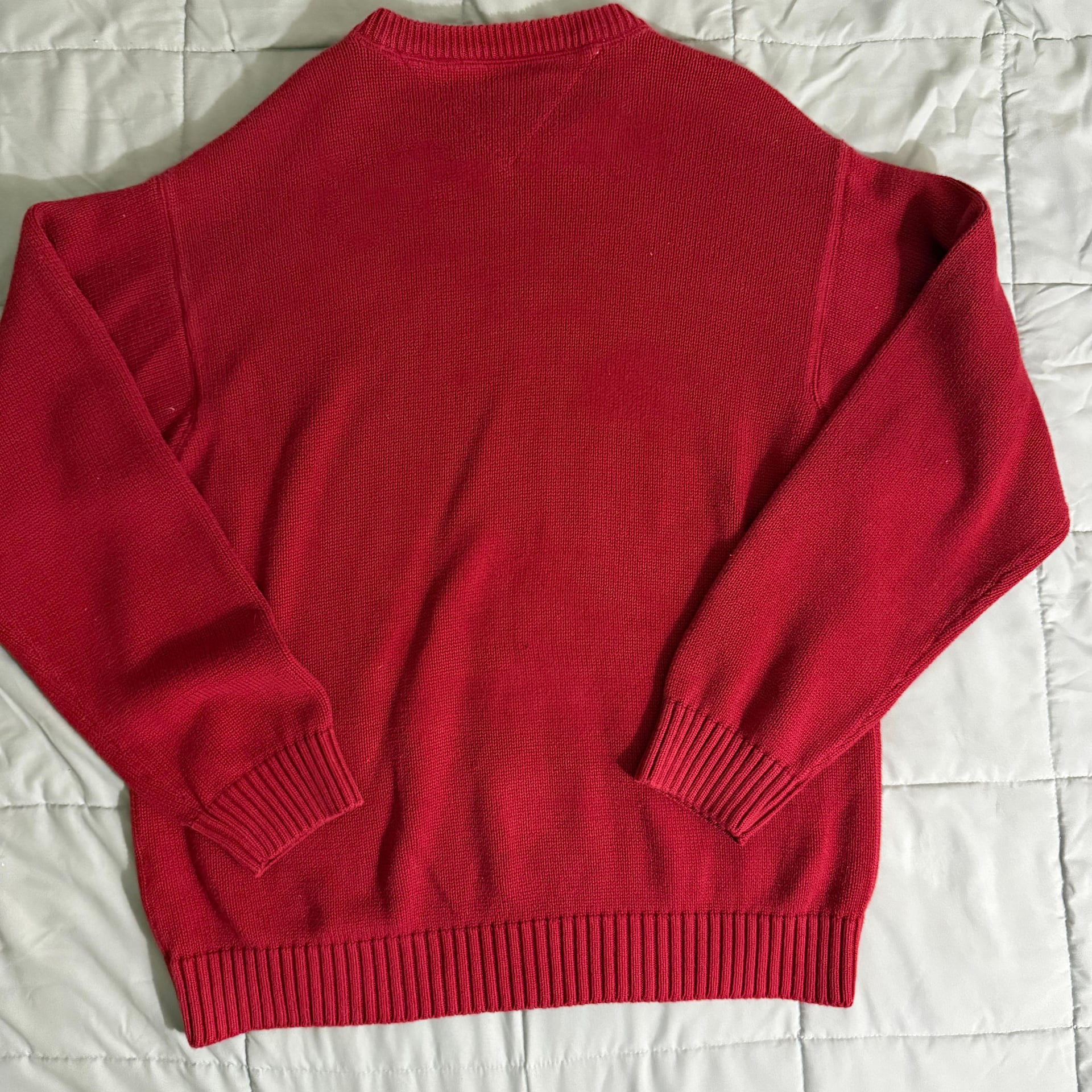 Vintage Tommy Hilfiger Red Crest Logo Crewneck Sweater 5