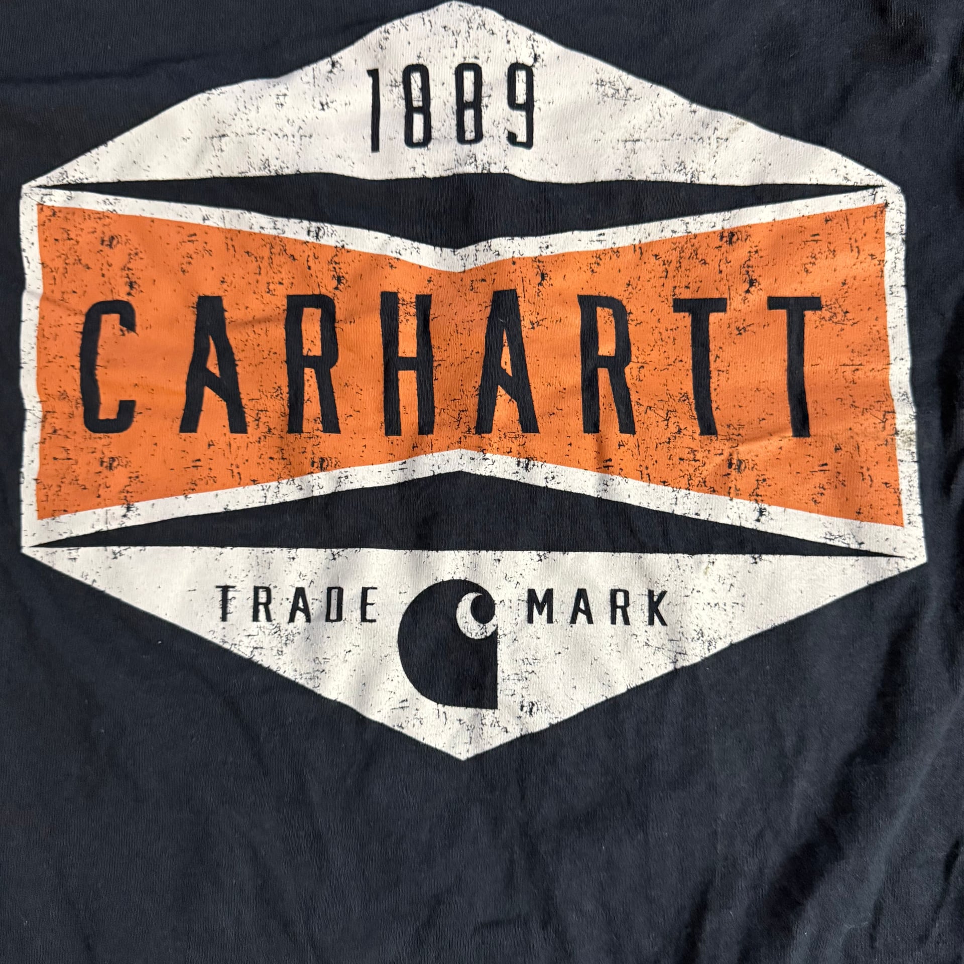 🟠Carhartt Men's Orange Long Sleeve Graphic T-Shirt 3
