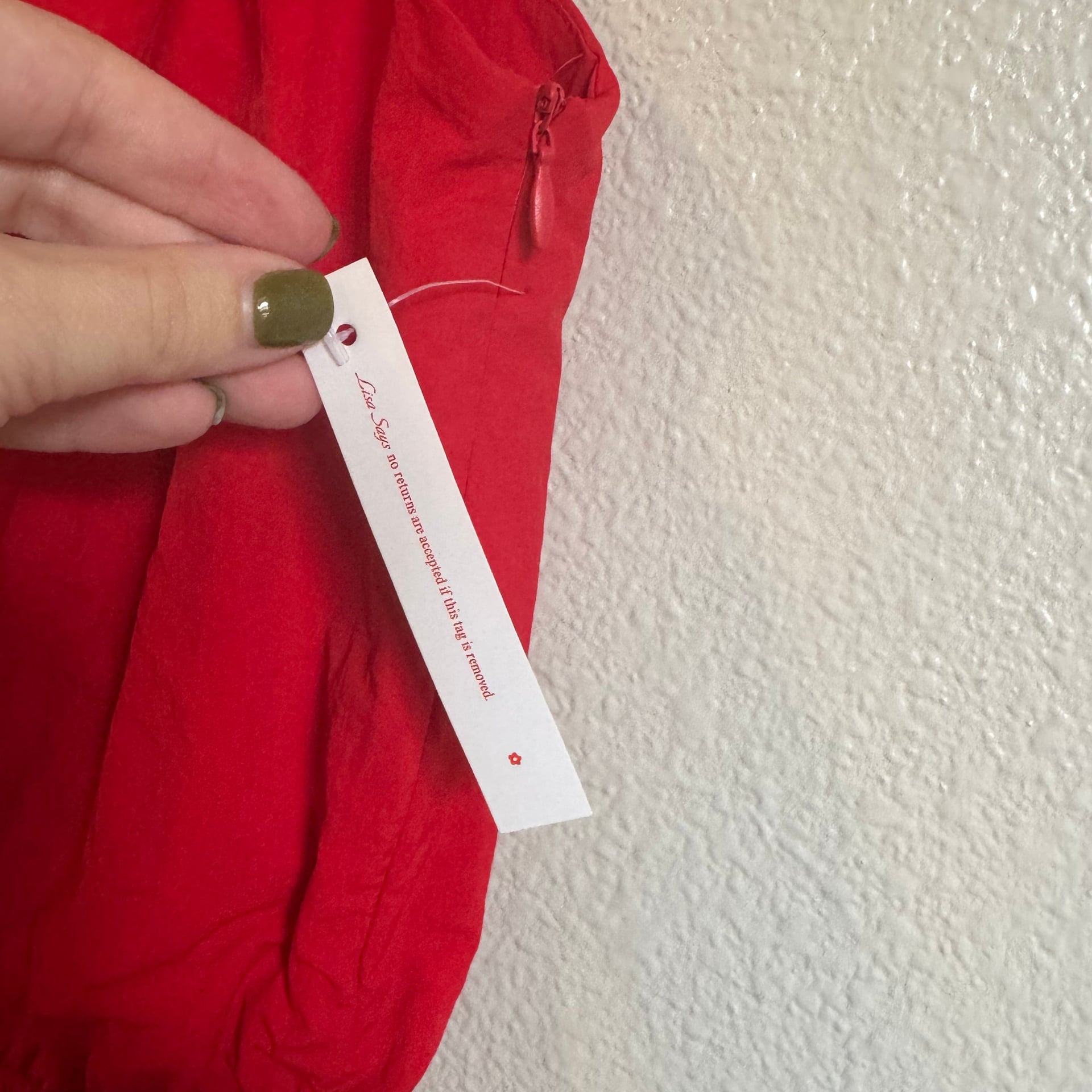 NWT Lisa Says Gah Alice Bubble Dress Red 4