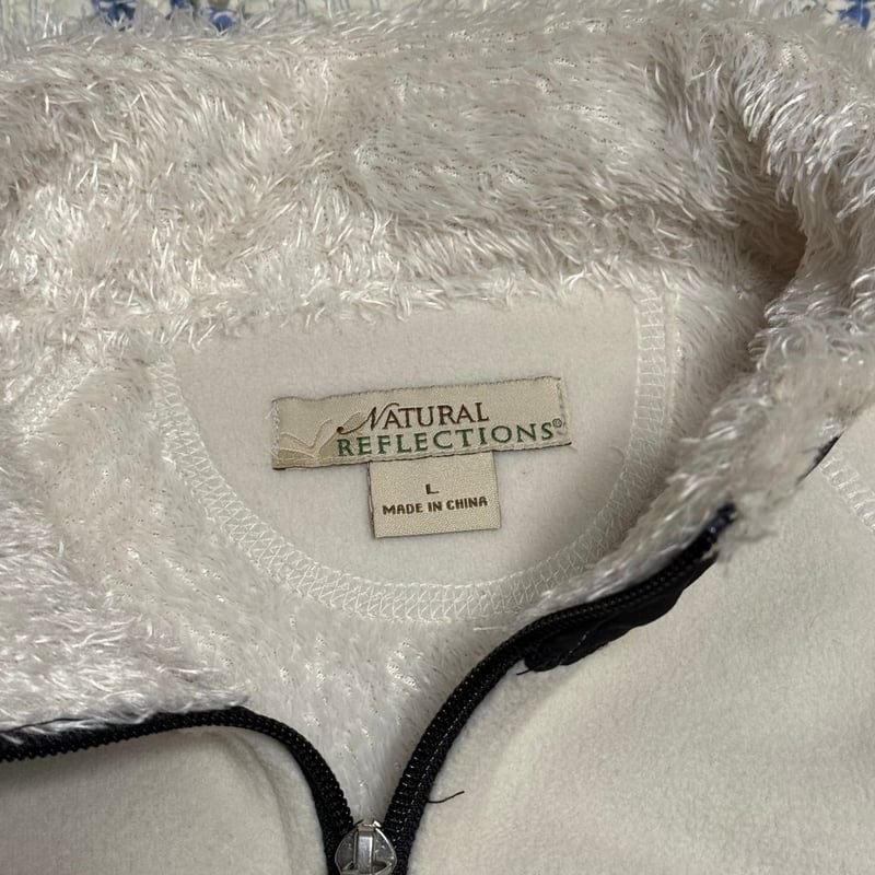 Natural Reflections Women's Full Zip Sherpa Fleece Jacket Red Size Medium 2