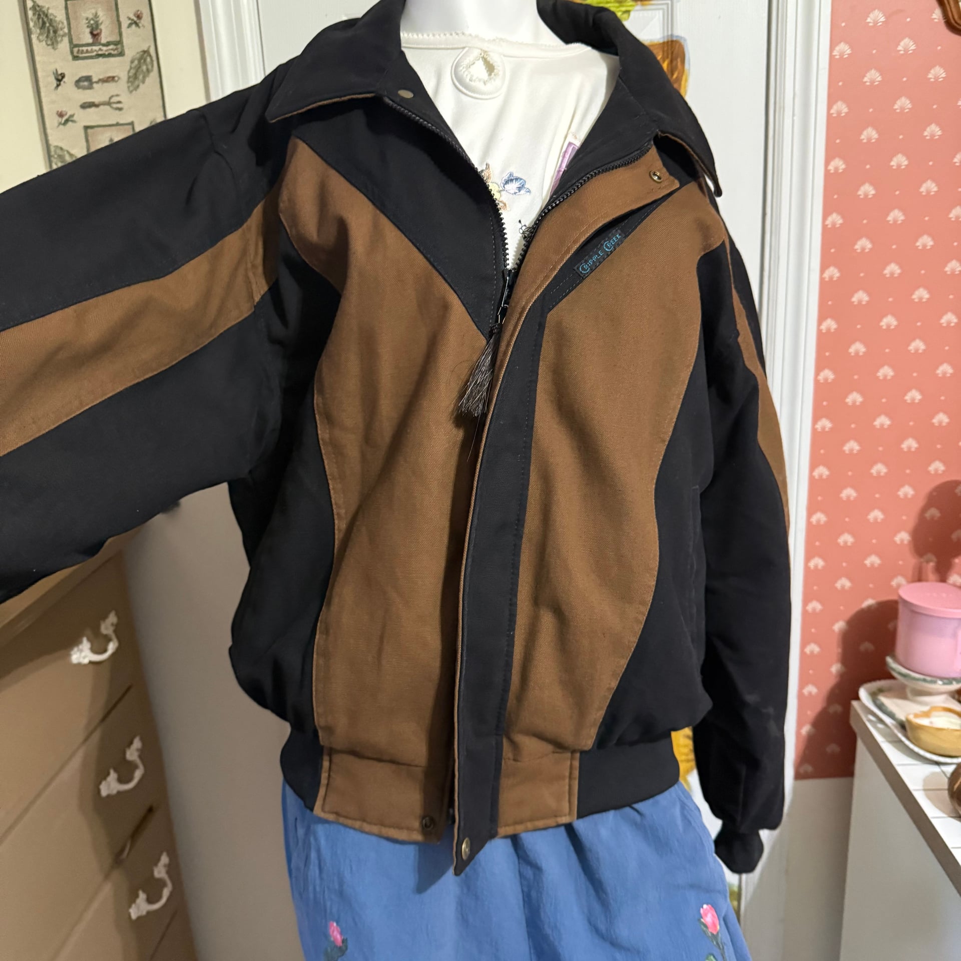 Cripple Creek Vintage Southwestern Full Zip Bomber Jacket 2