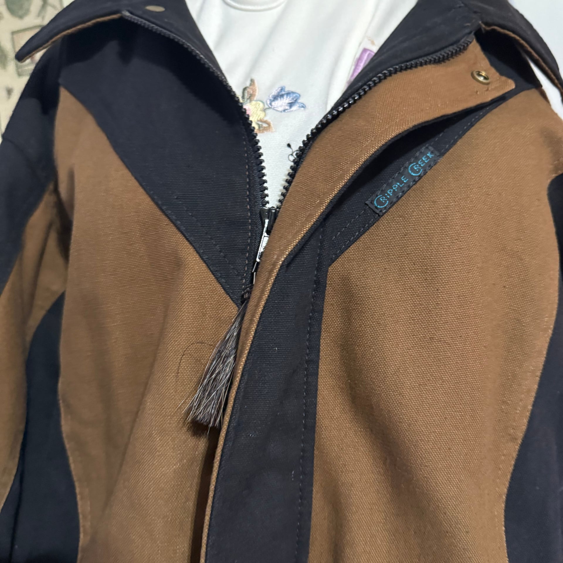 Cripple Creek Vintage Southwestern Full Zip Bomber Jacket 3