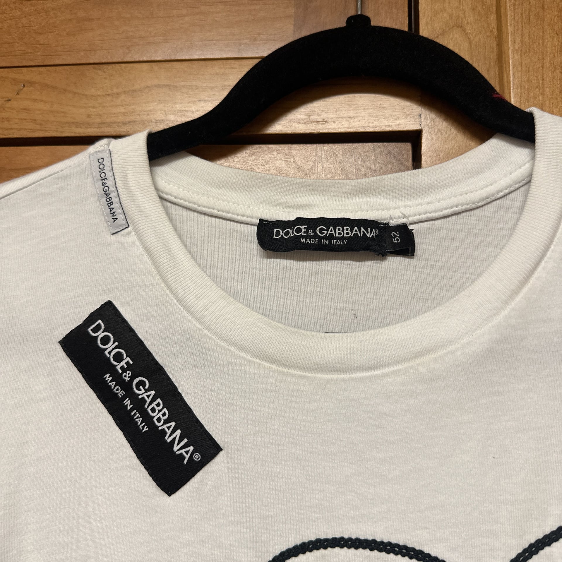 Dolce & Gabbana White Cotton Logo Print T-Shirt 2
