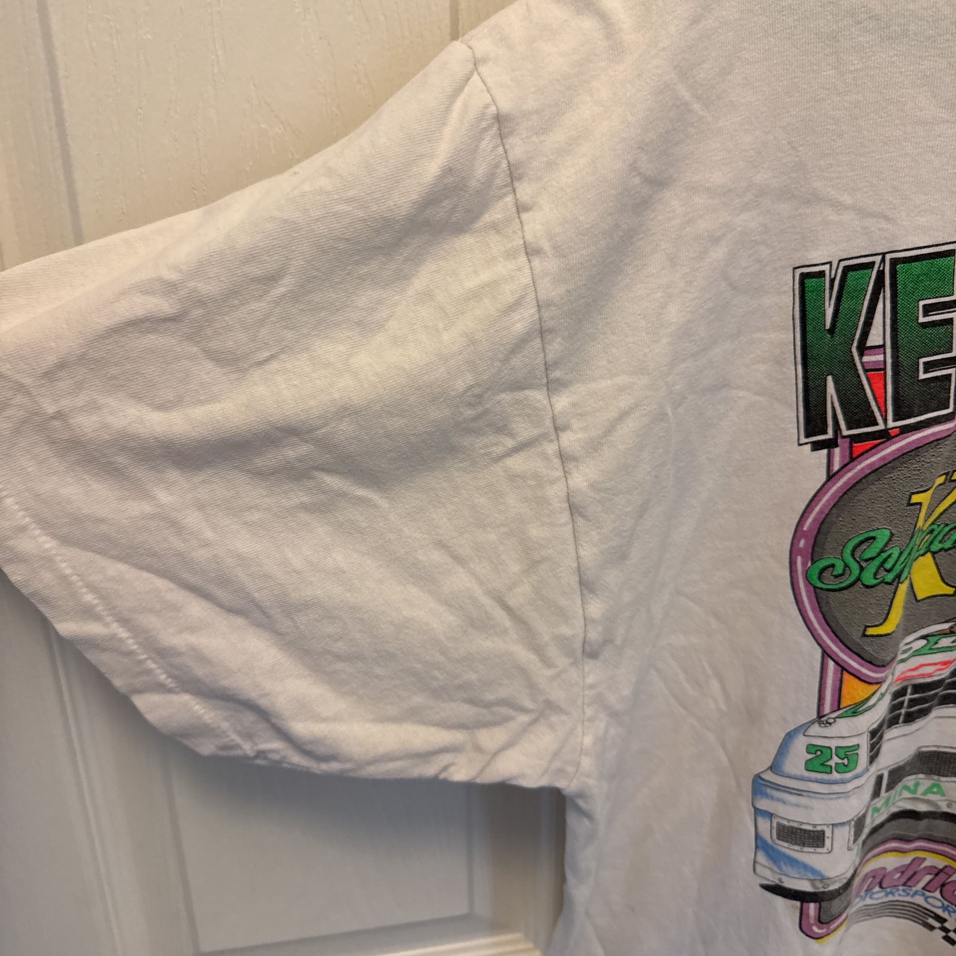 Vintage 1993 Ken Schrader Kodiak Racing NASCAR T-Shirt Shirt Men's Large 9