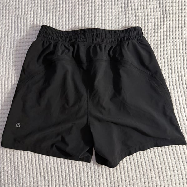 Lululemon Black Hotty Hot High-Rise Shorts 4"