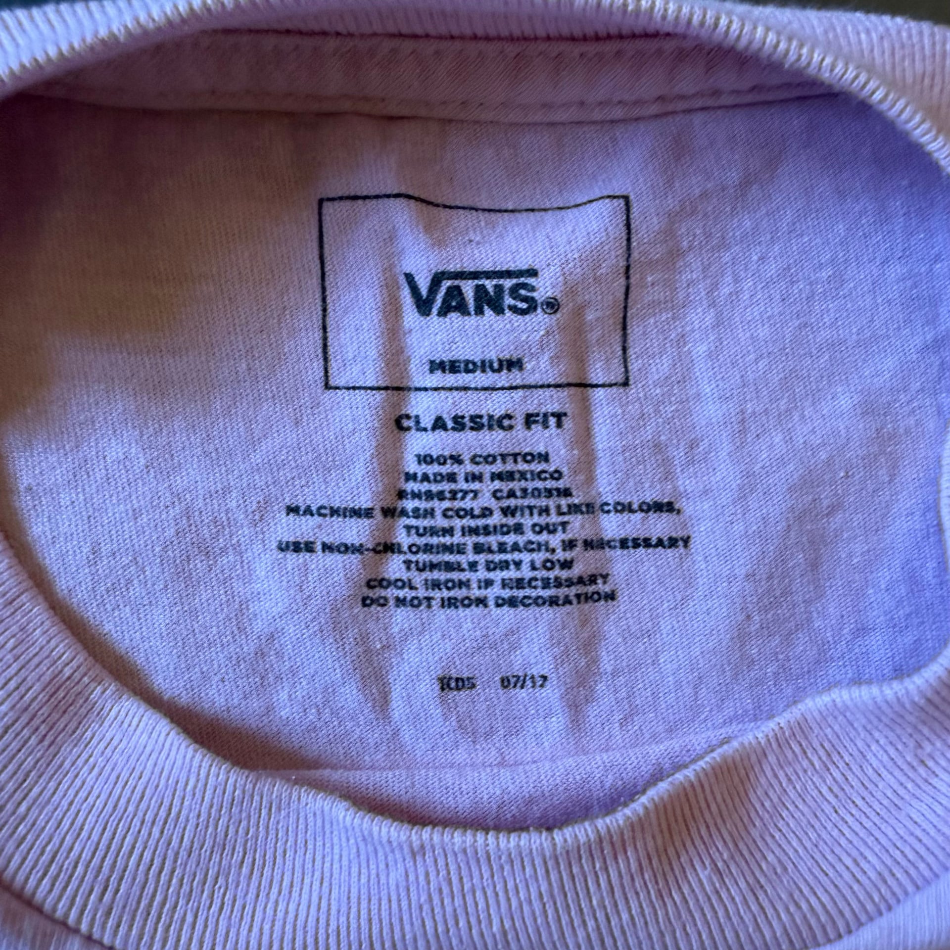 Vans Pink Classic Easy Box T-Shirt 7